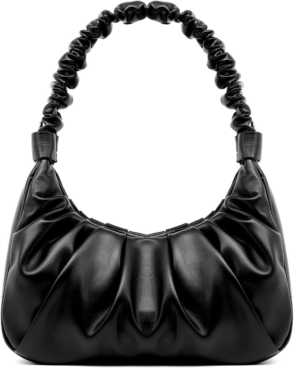 Shoulder Handbag for Women Fashion Small Ruched Hand Purse  Clutch Hobo Bag Trendy Purse for Lady
