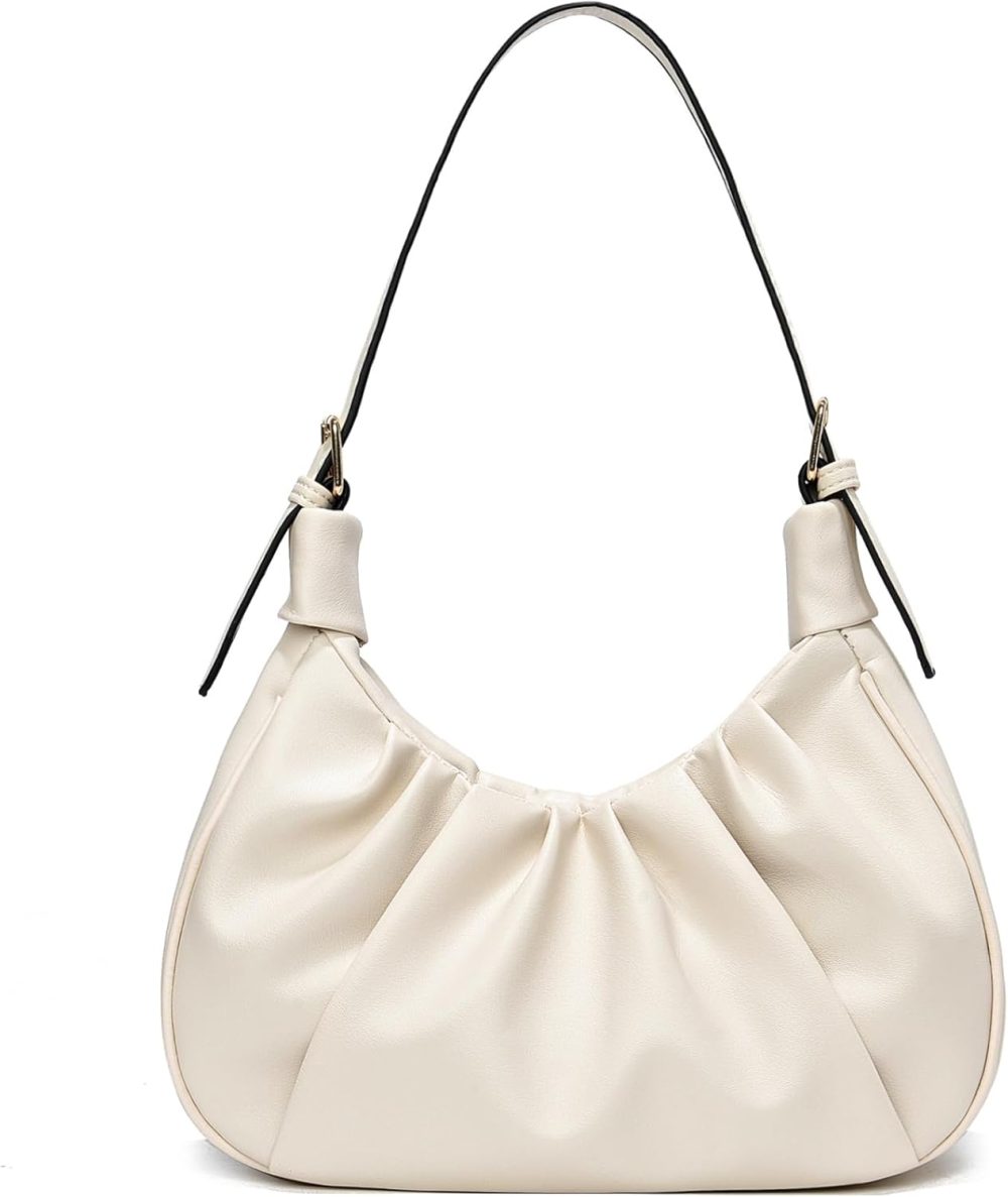 Small Shoulder Bag for Women Trendy Purse  Bag Tote Shoulder Handbags Soft Ruched Cloud Mini Purse Crossbody Bags