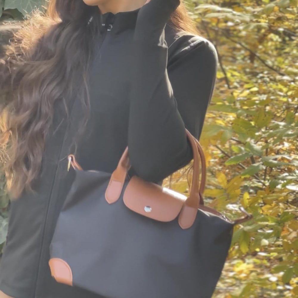 NylonBag for Women Small Work Tote Bag Lightweight Waterproof Ladies Handbag with Guitar Strap - Image 2