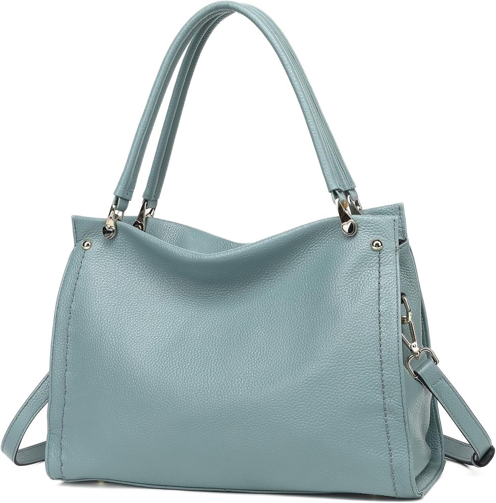 Women Genuine Leather Purses Handbags Tote Bag Shoulder Bag Top Handle Satchel LadiesHobo Bags Bucket Bag