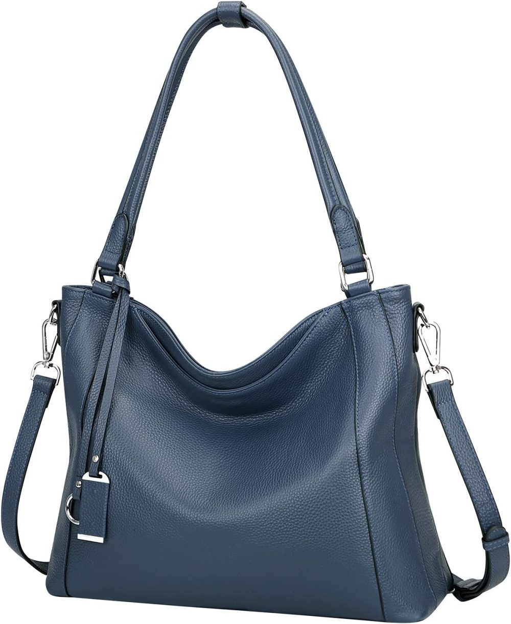 Soft Leather Handbags for Women Shoulder Hobo Bag Large ToteBag - Image 2