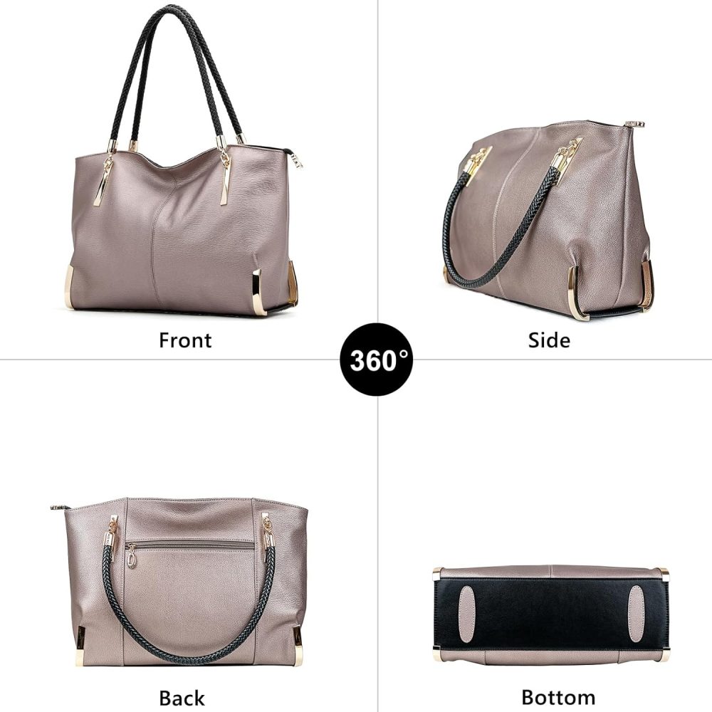 Large Capacity Tote Handbags for Women, Women's Top-handle Bags Fashion Shoulder Bags Purses Minimalist design - Image 2